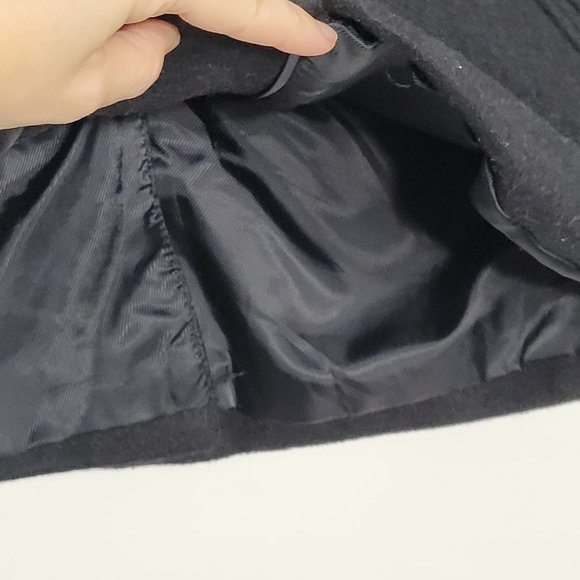 Gap Wool Blend Double Breasted Peacoat Jacket Lined Pockets Collard Classic XS - Picture 6 of 10